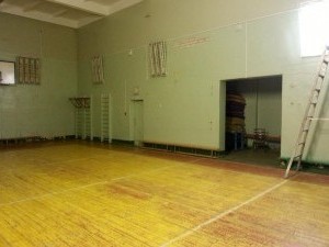 спорт зал школы 159 до ремонта